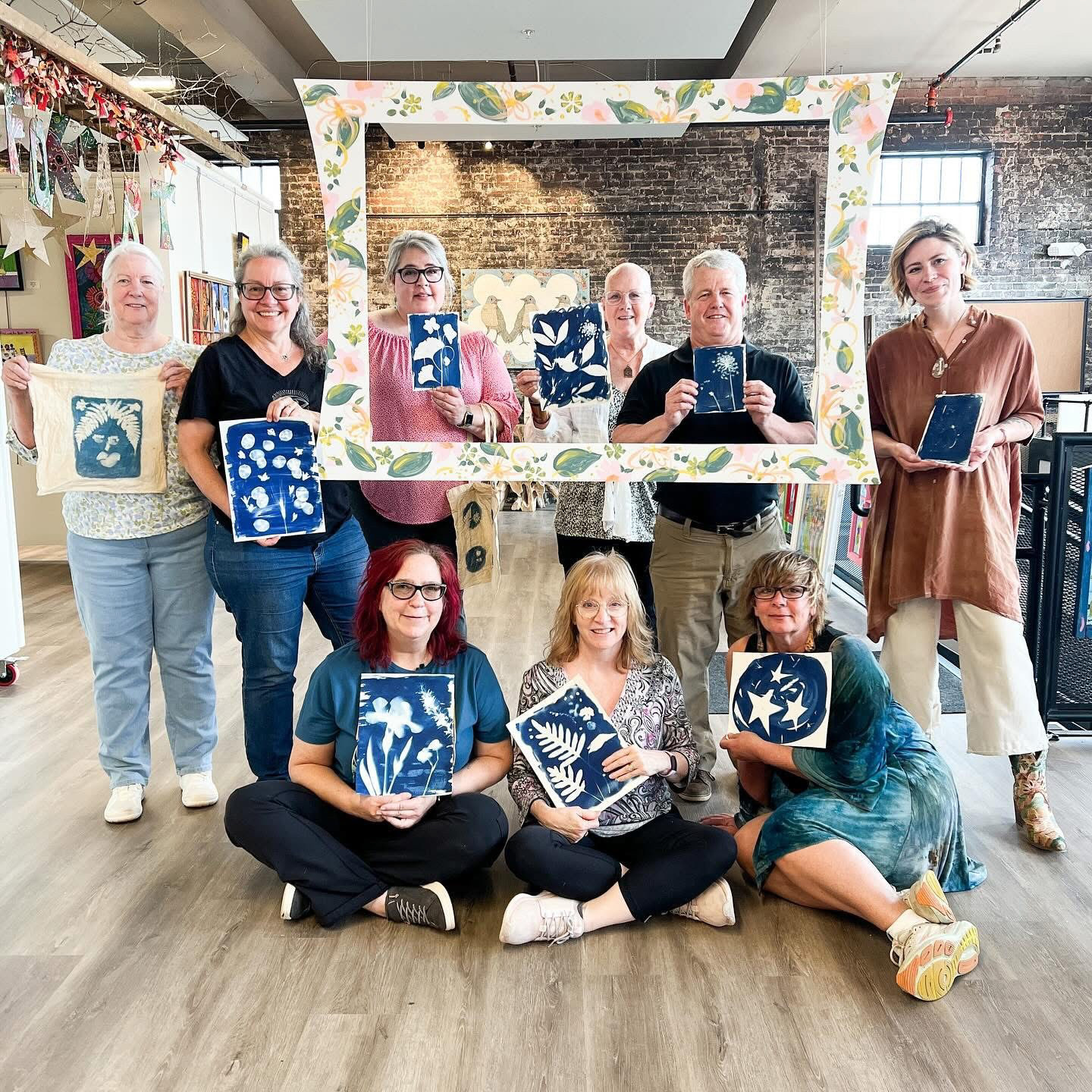 March 2025 Cyanotype workshop participant