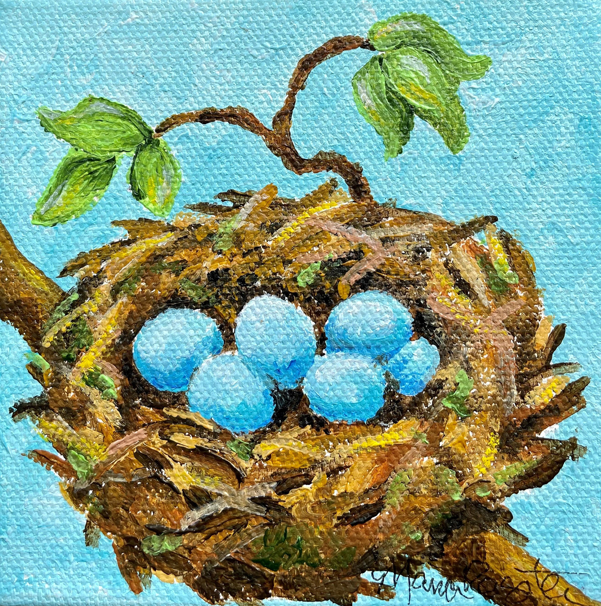 "The Nursery" 4'x4' acrylic on canvas
