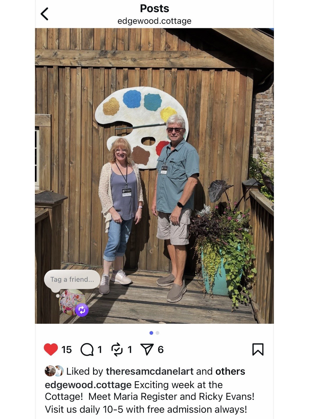Aug 2025 Edgewood Cottage Artist-in-Residence, Blowing Rock, NC