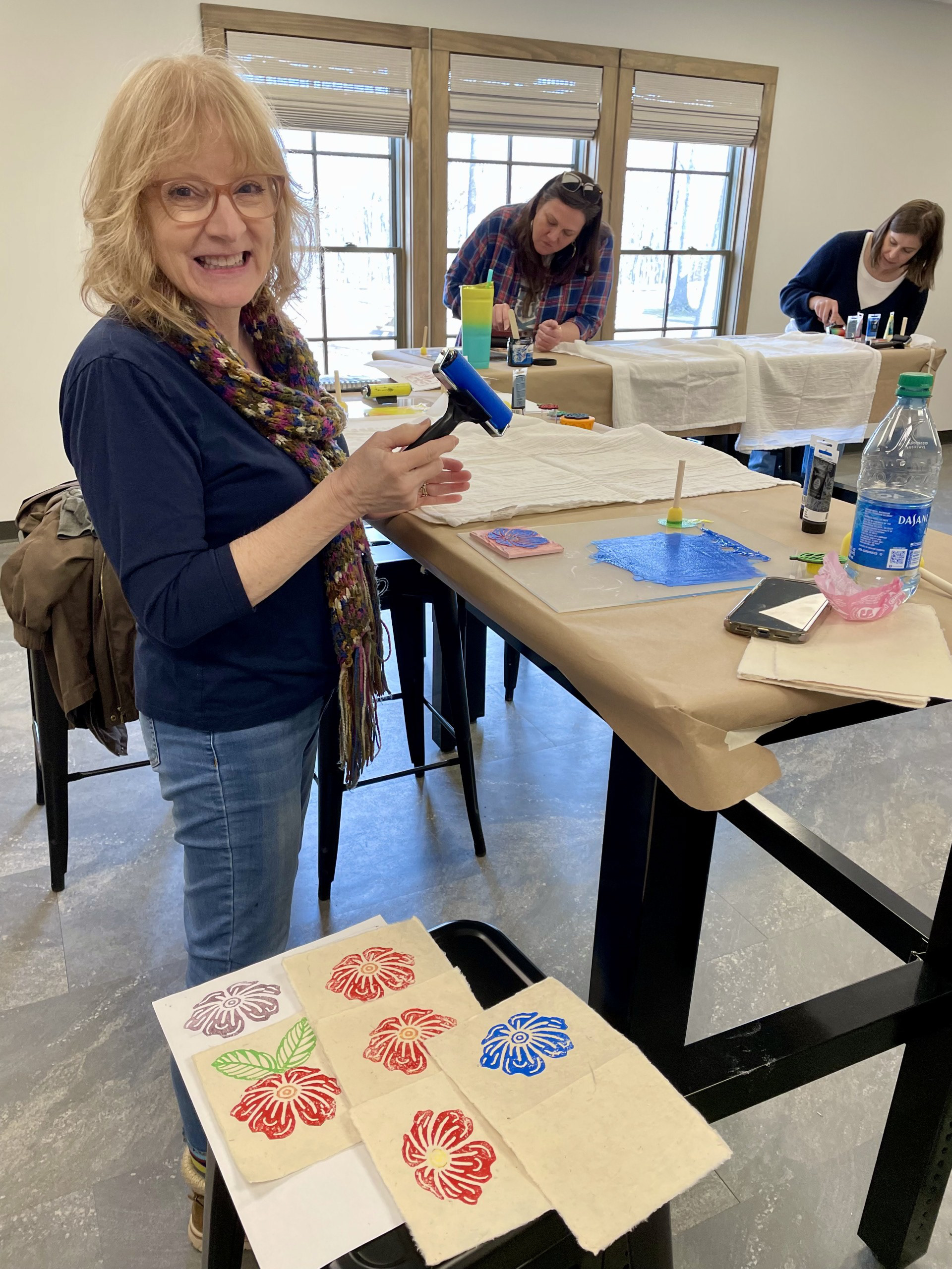 2024 Hart Square print making workshop participant