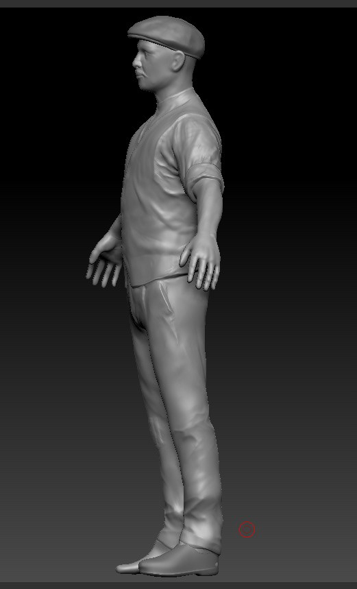 3D scanned model of Worker