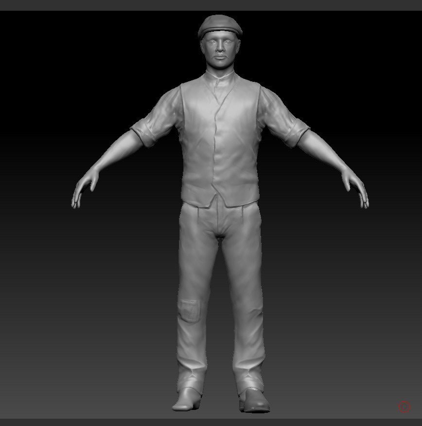 3D scanned model of Worker
