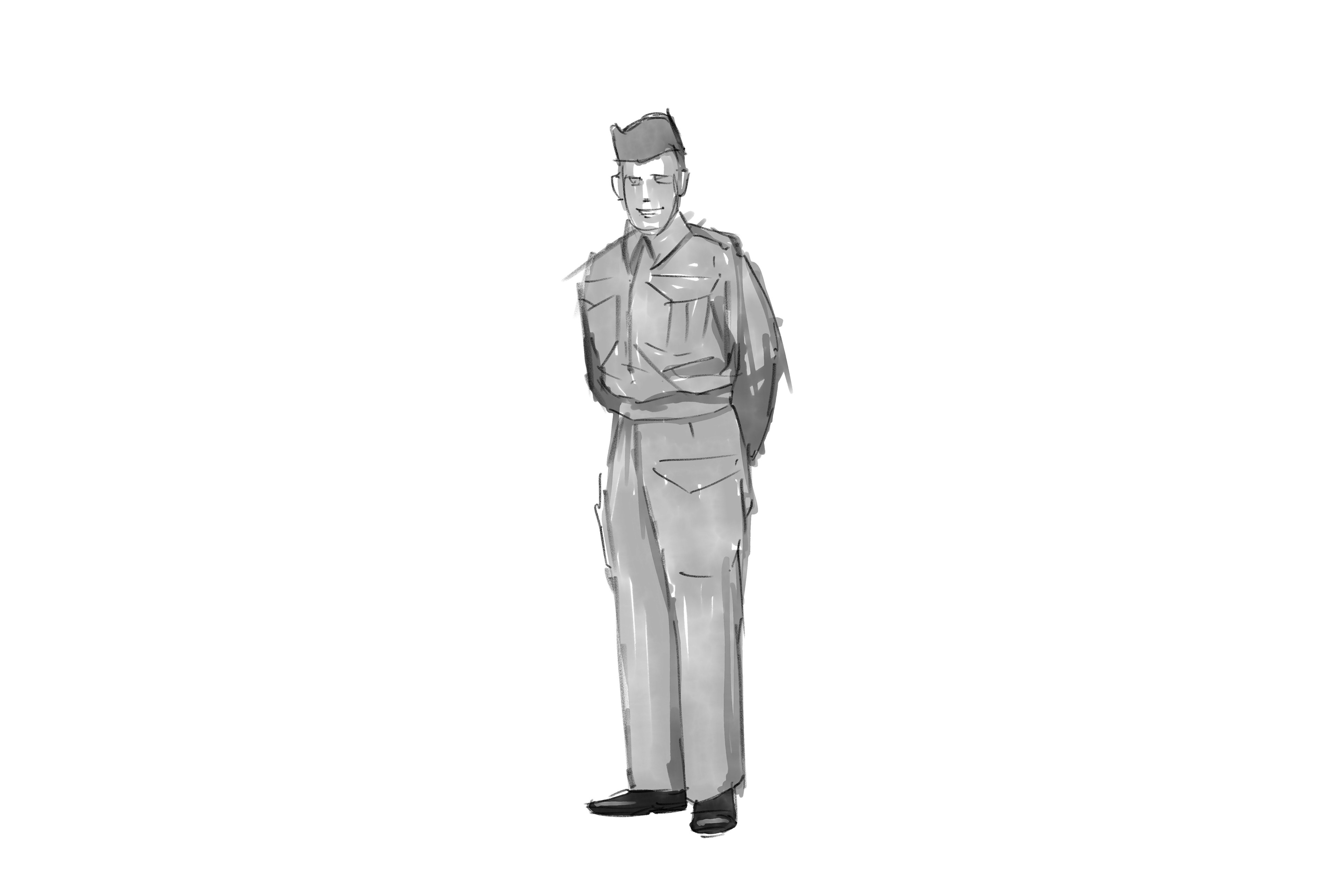 Soldier sketch