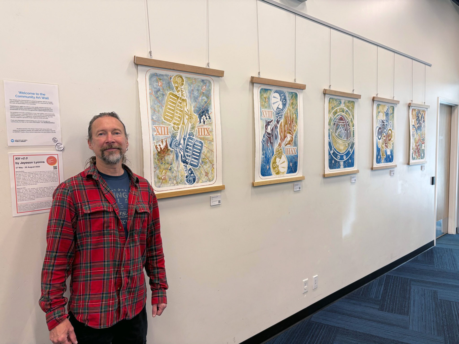 Photo with the artist, Jayeson Lyonns