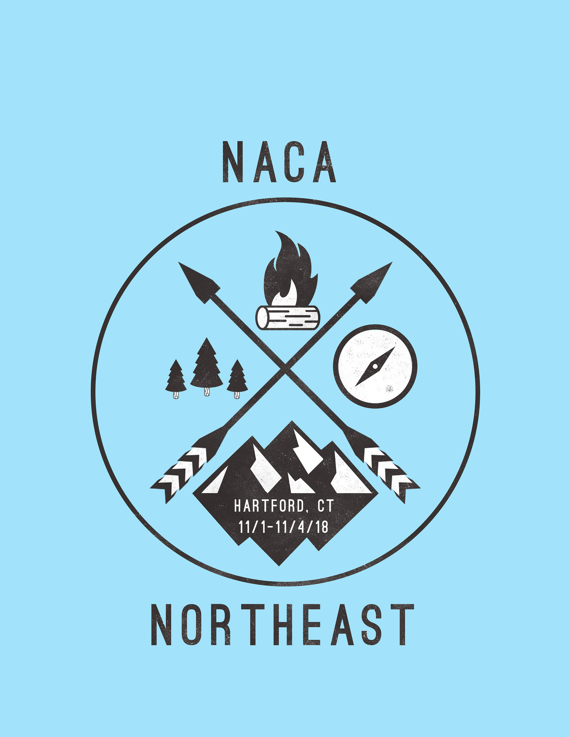 A logo designed for the National Association for Campus Activities