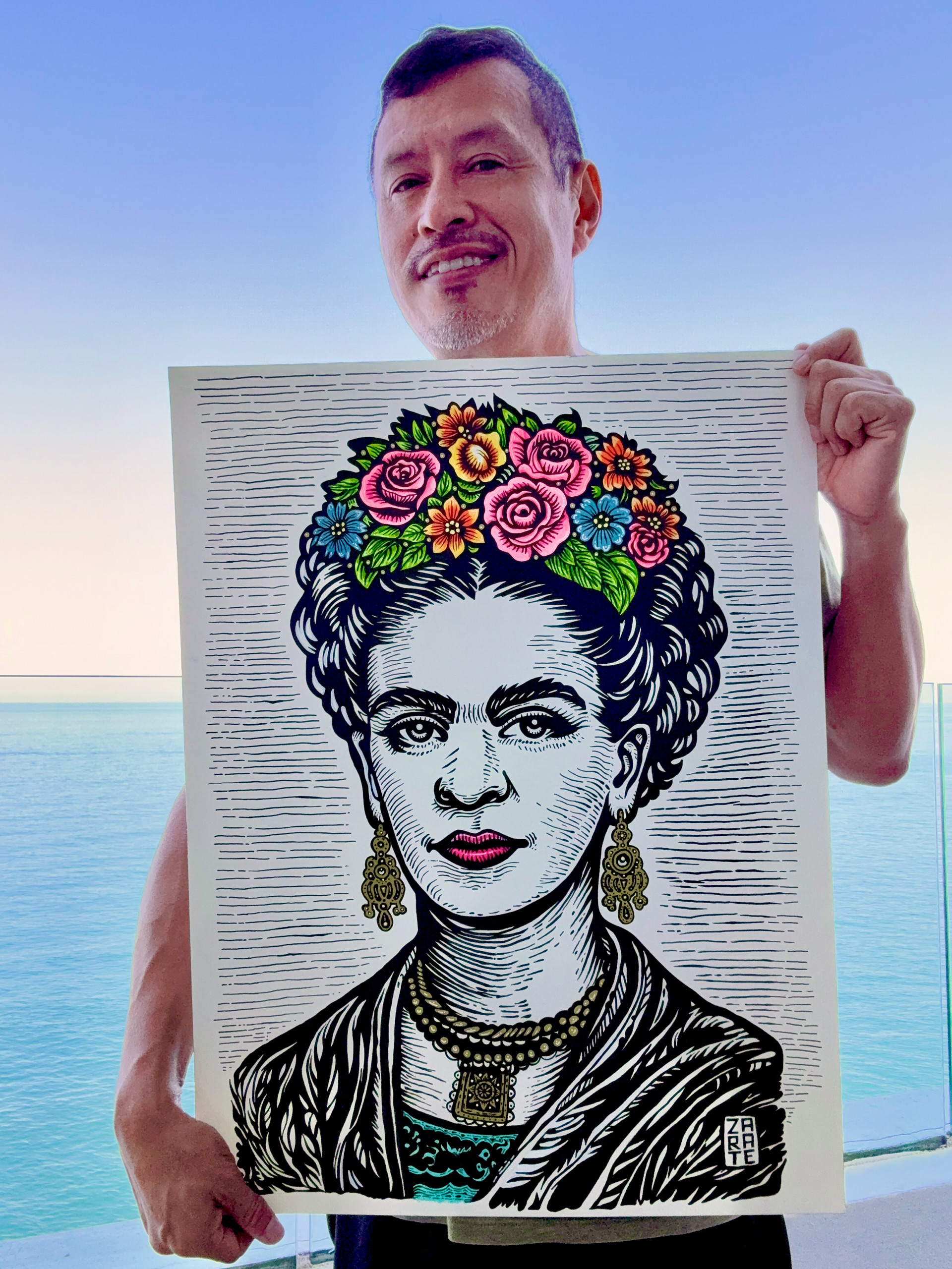 Oh Frida - Acrylics/watercolors. 2026