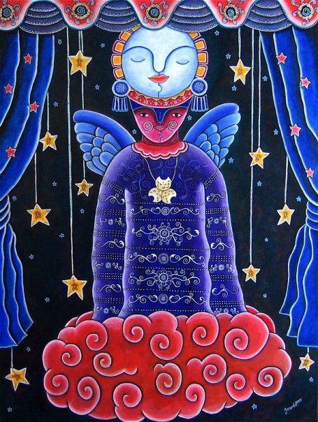 Making Magic - acrylics on canvas.