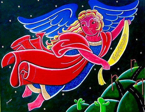 The Angel of Hope - acrylics on canvas.