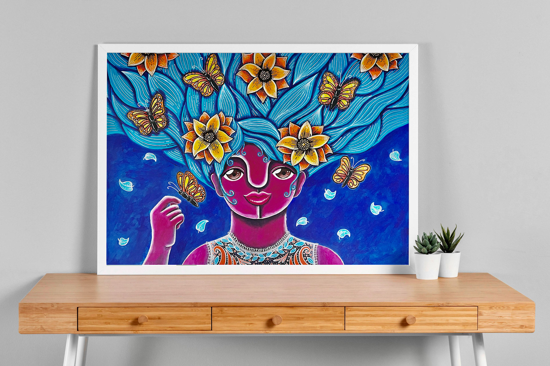 Mila - acrylics on canvas.