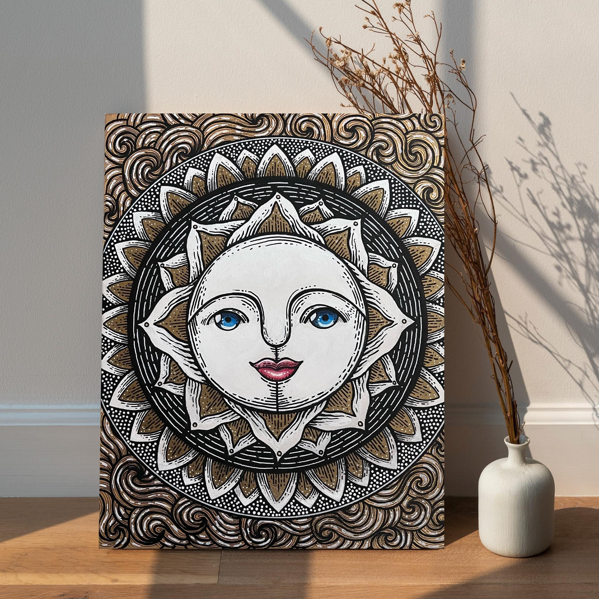 Meditation - acrylics on canvas.
