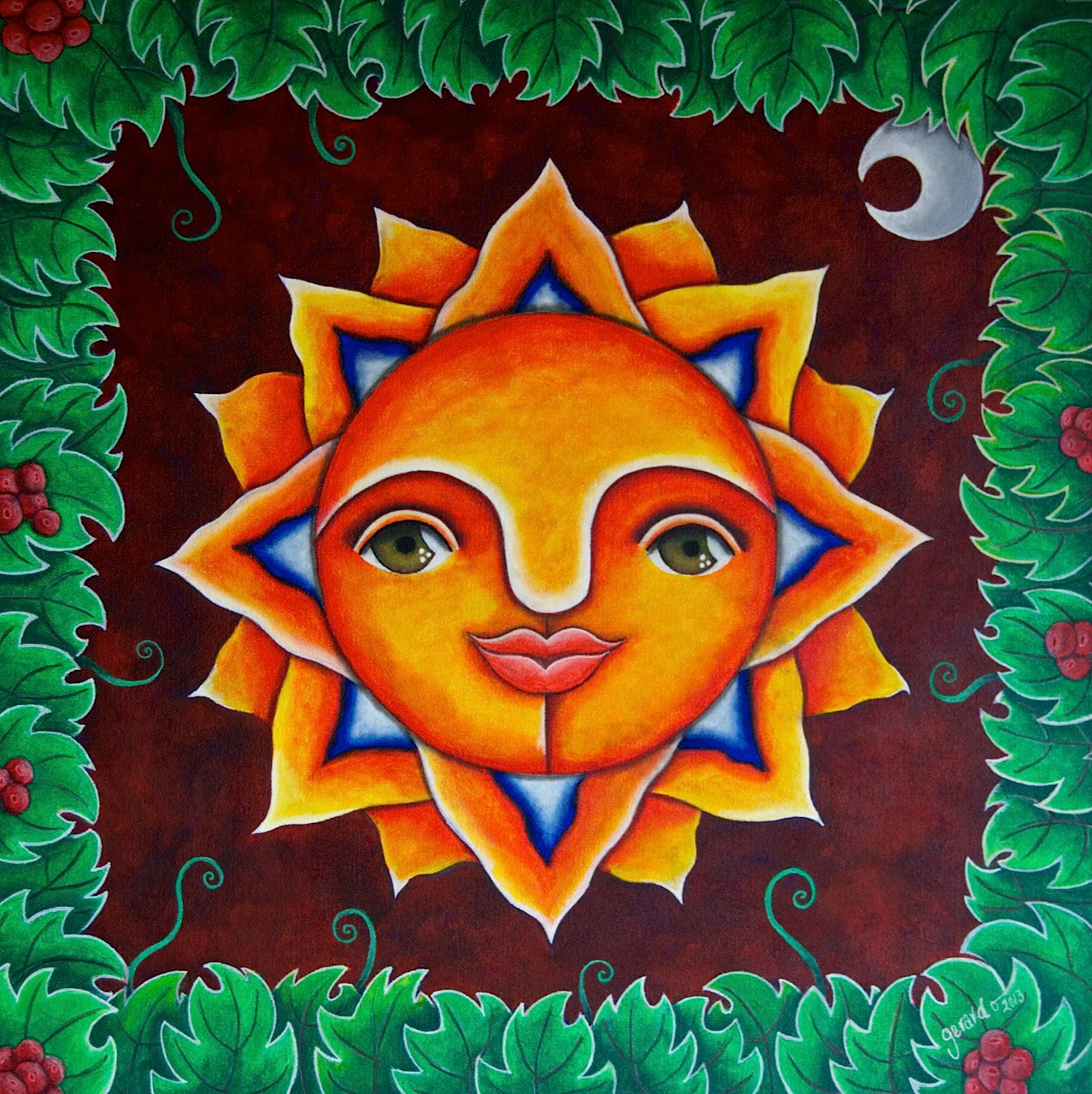 Sin Titulo - acrylics on canvas.