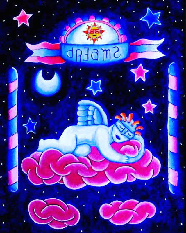 Dreams - acrylics on canvas.