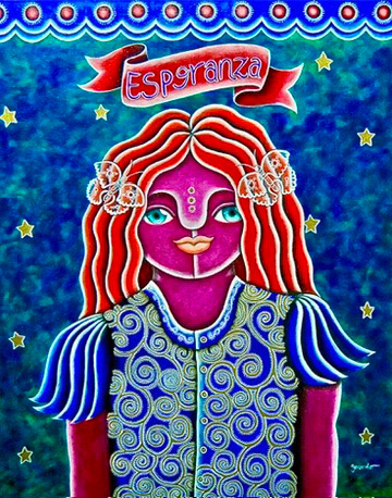 Esperanza - acrylics on canvas.