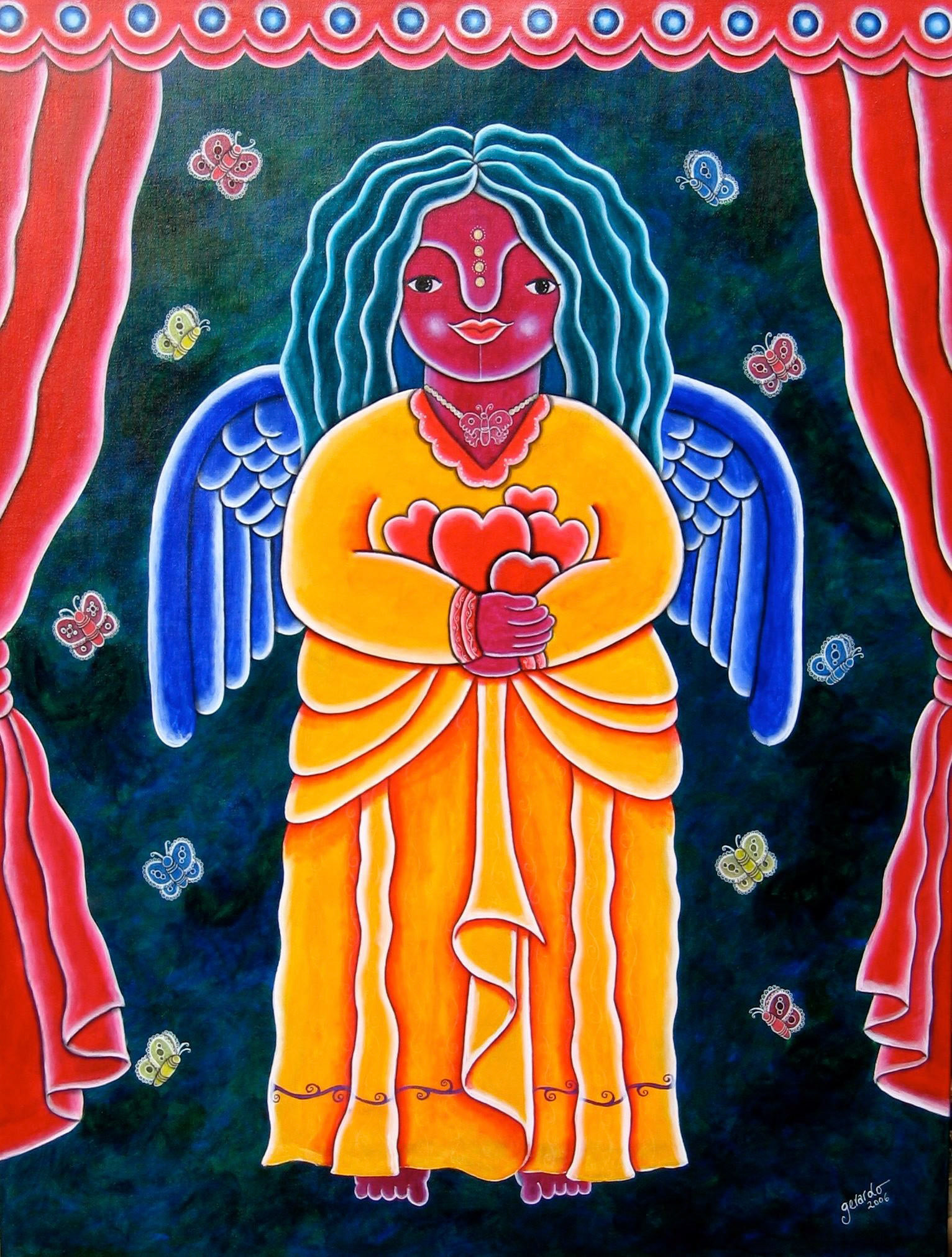 With Love - acrylics on canvas.