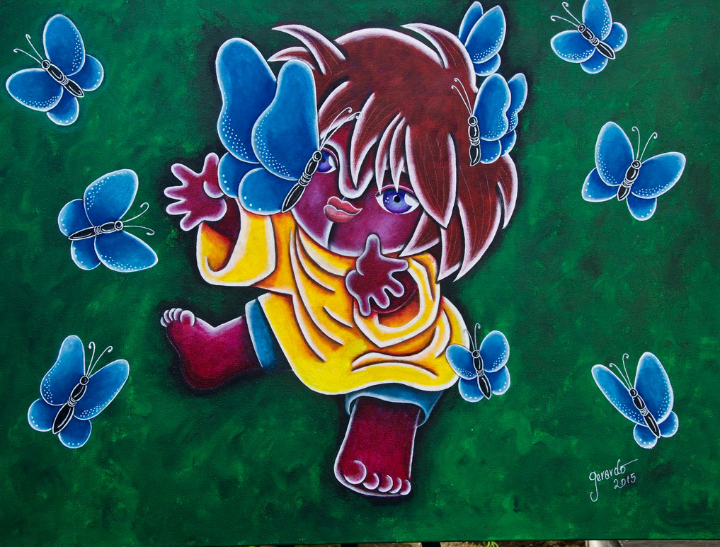 Innocence - acrylics on canvas.
