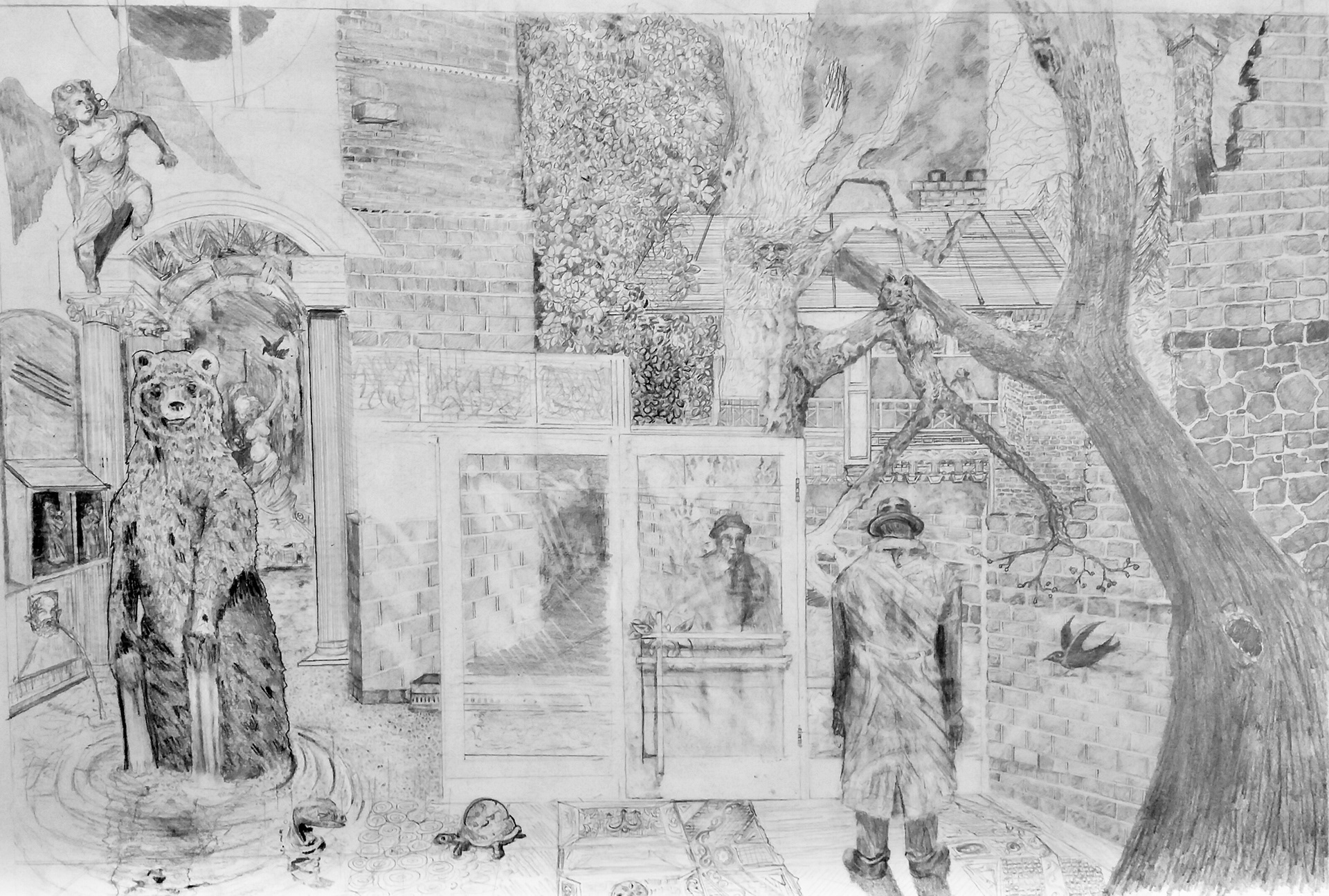 16 year long pencil drawing