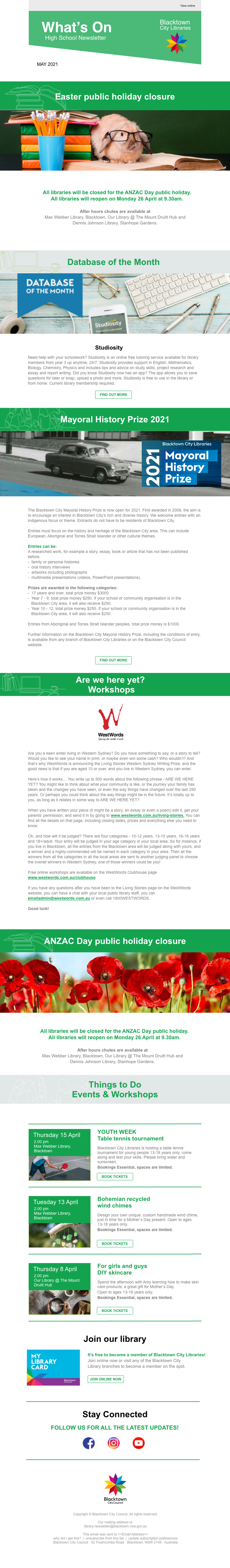 Monthly Library Edm - High sSchool