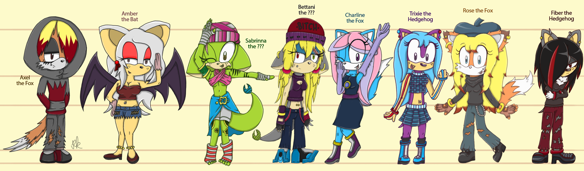 Sonic original Characters