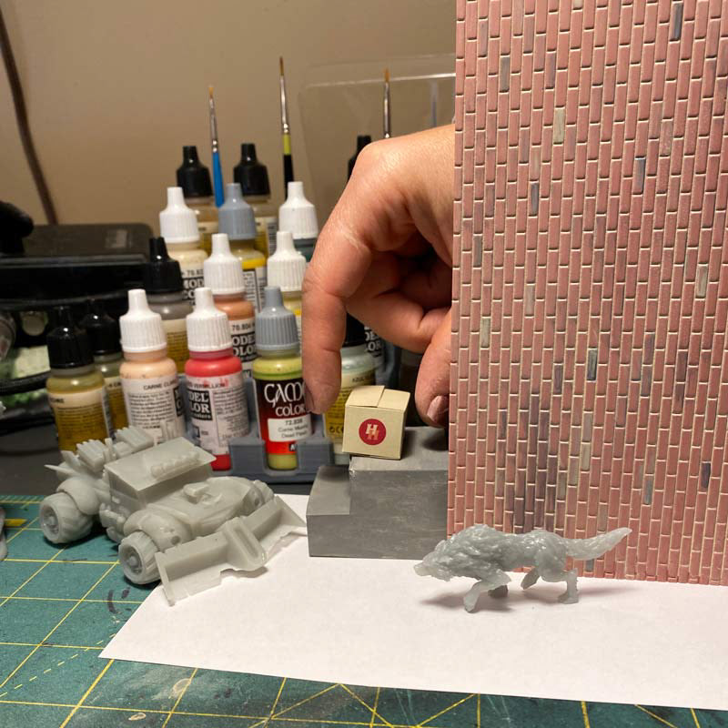 Scene setup for scale