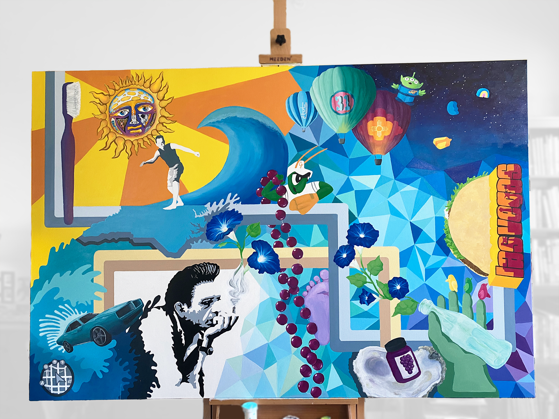 Acrylic on canvas 48" x 72" (commission)