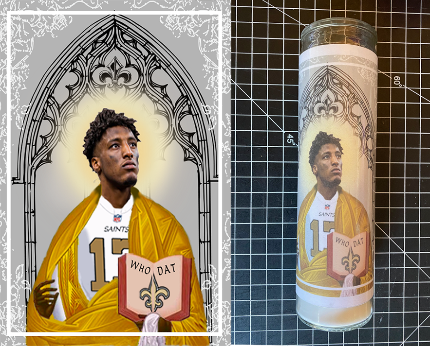 Customized prayer candle (commission)