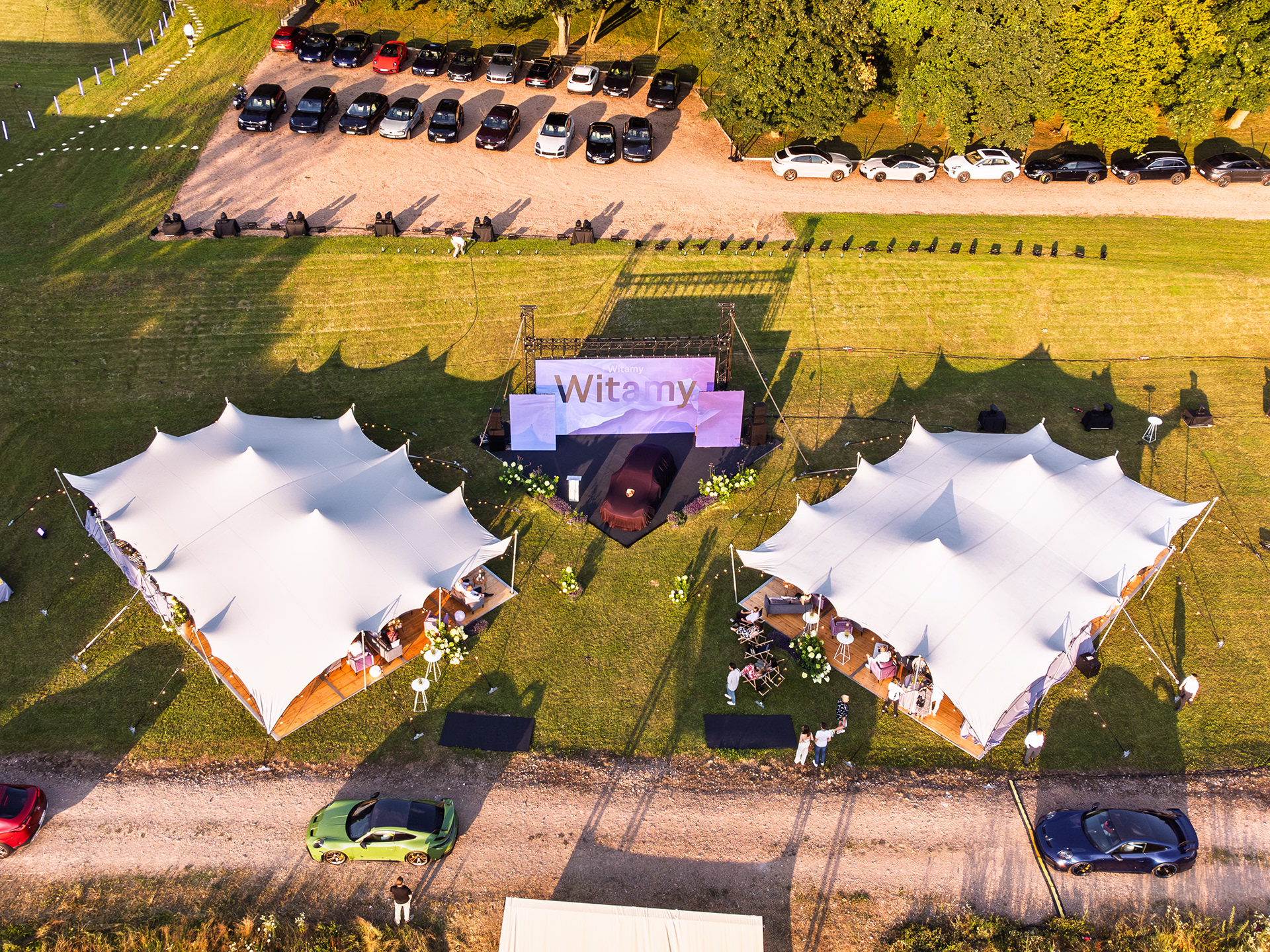 zdjęcia z drona winnica novi premiera porsche kraków