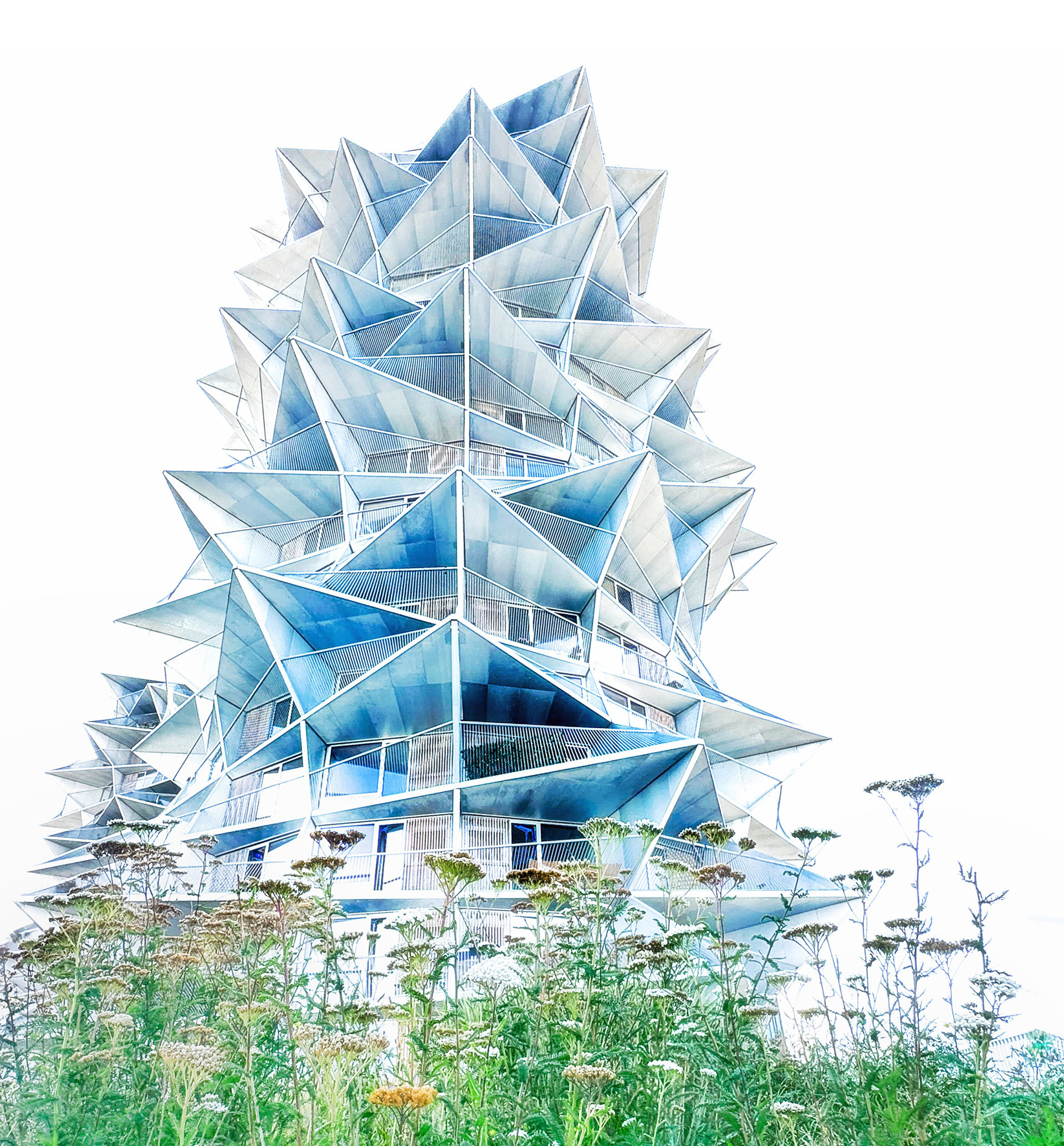 Kaktusabstrakt (Kaktus Towers, Copenhagen)