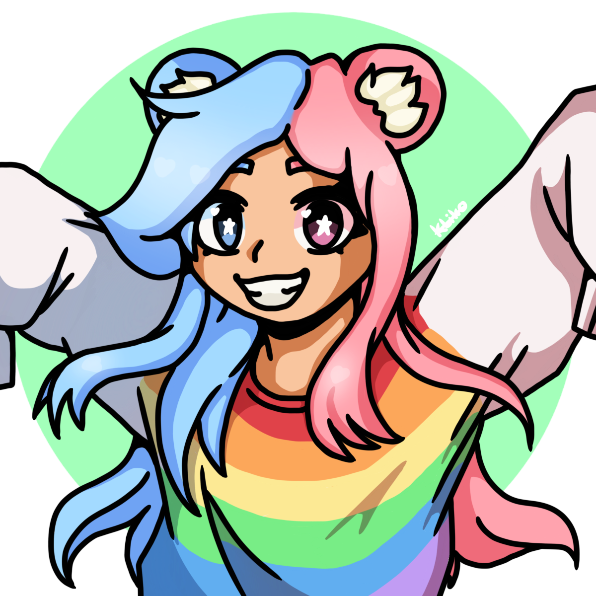 cute wolfPink