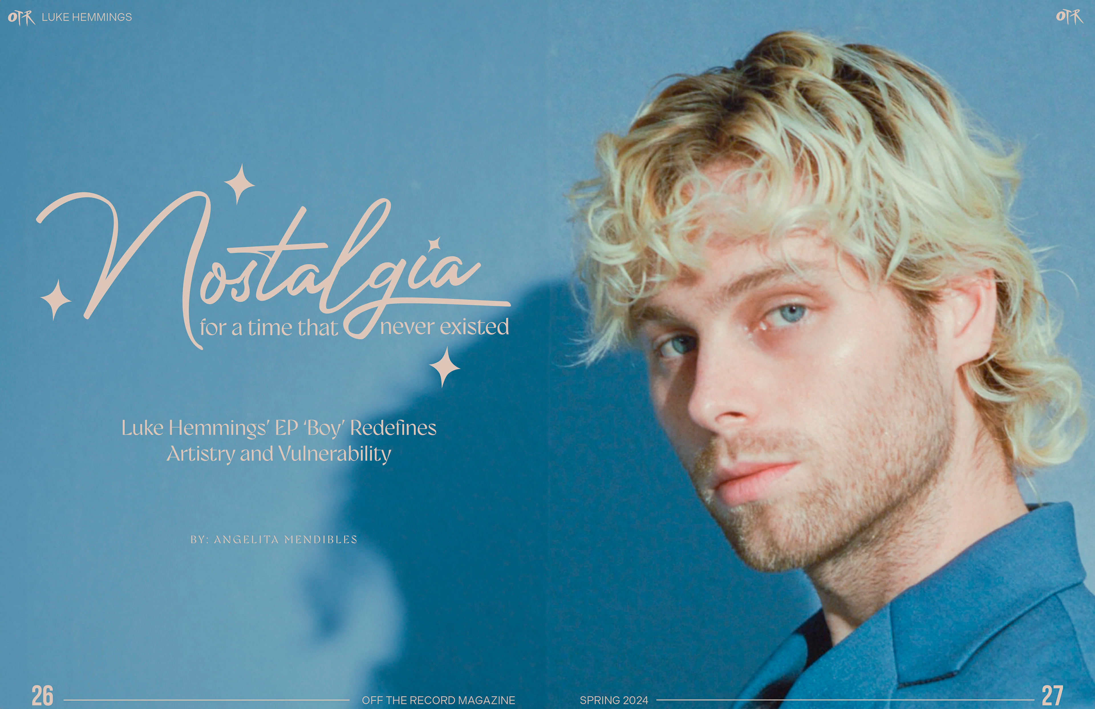 Luke Hemmings Feature - opening spread