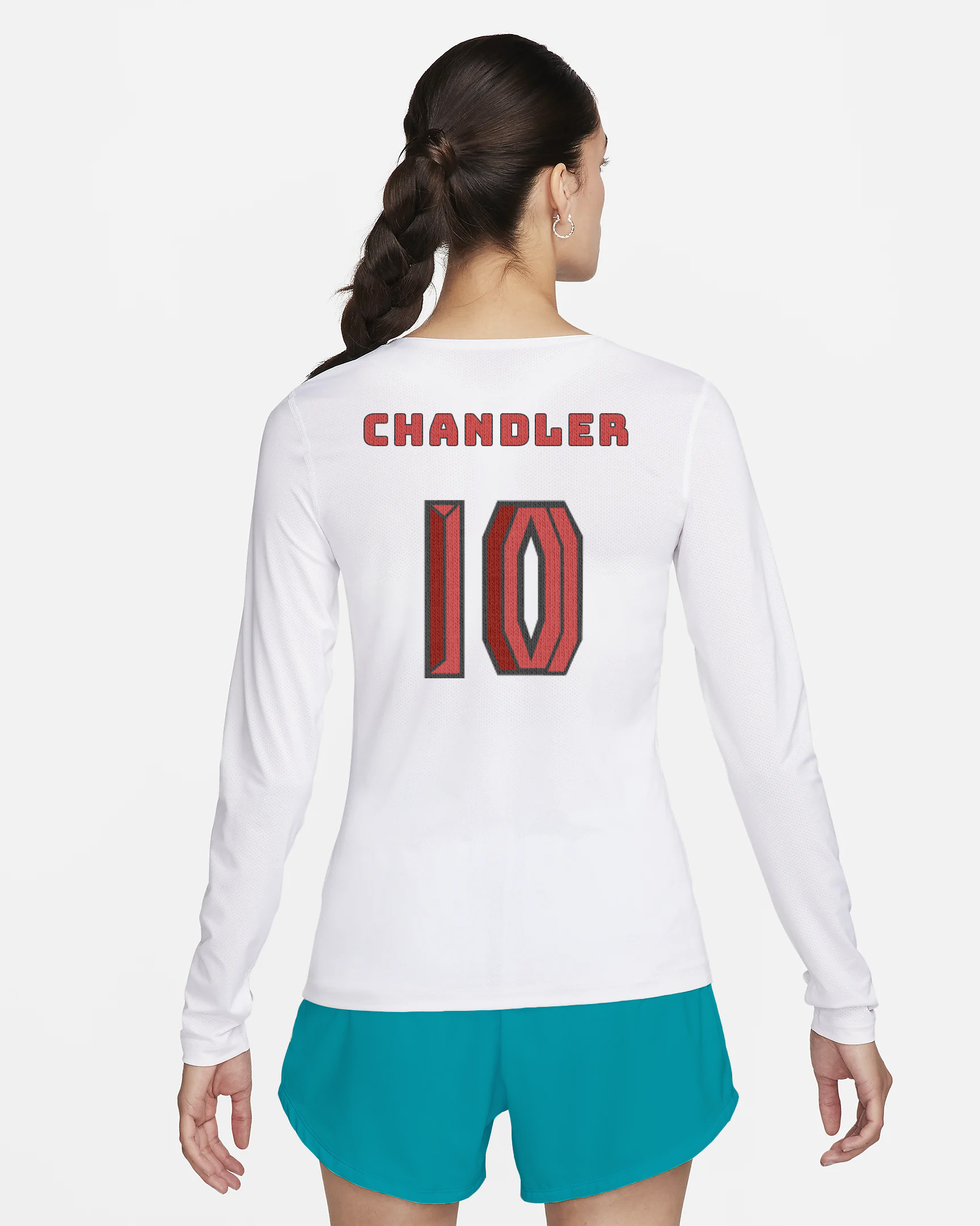 White jersey - back
