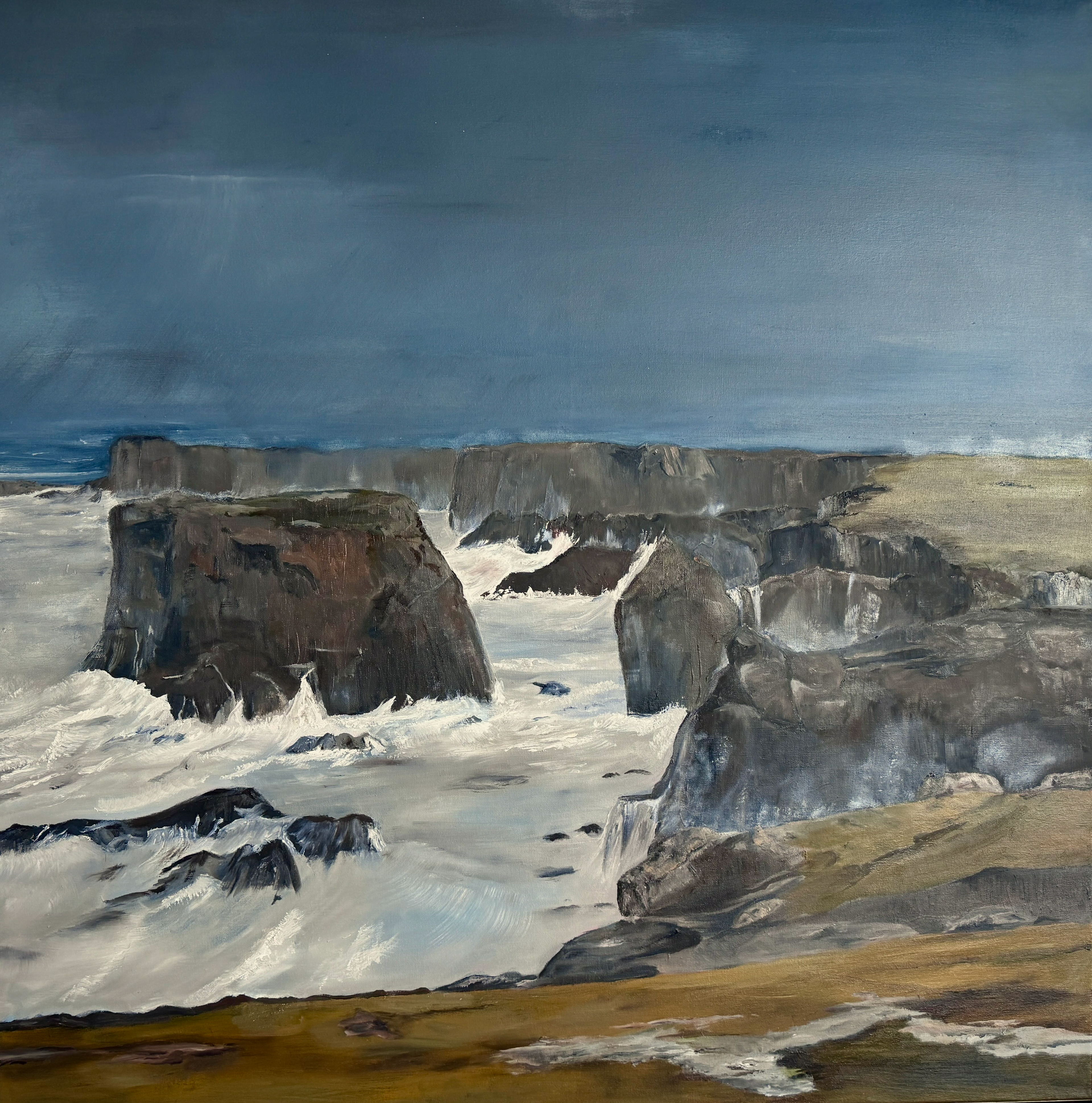 Eshaness, Oil on Canvas, 36"x 36" (Sold)