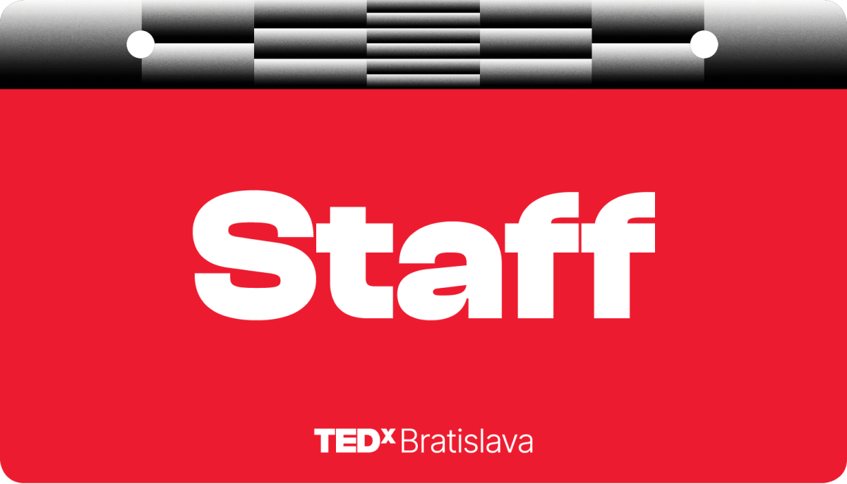 Name tag for TEDxBratislava 2023 Visual Identity