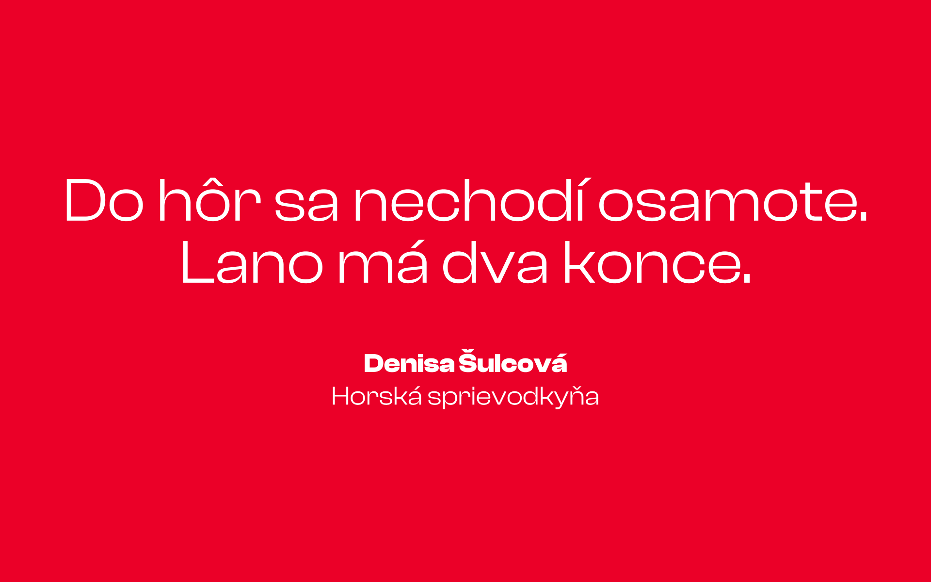 Quote of Denisa Šulcová, the one of the speaker of TEDxBratislava 2023