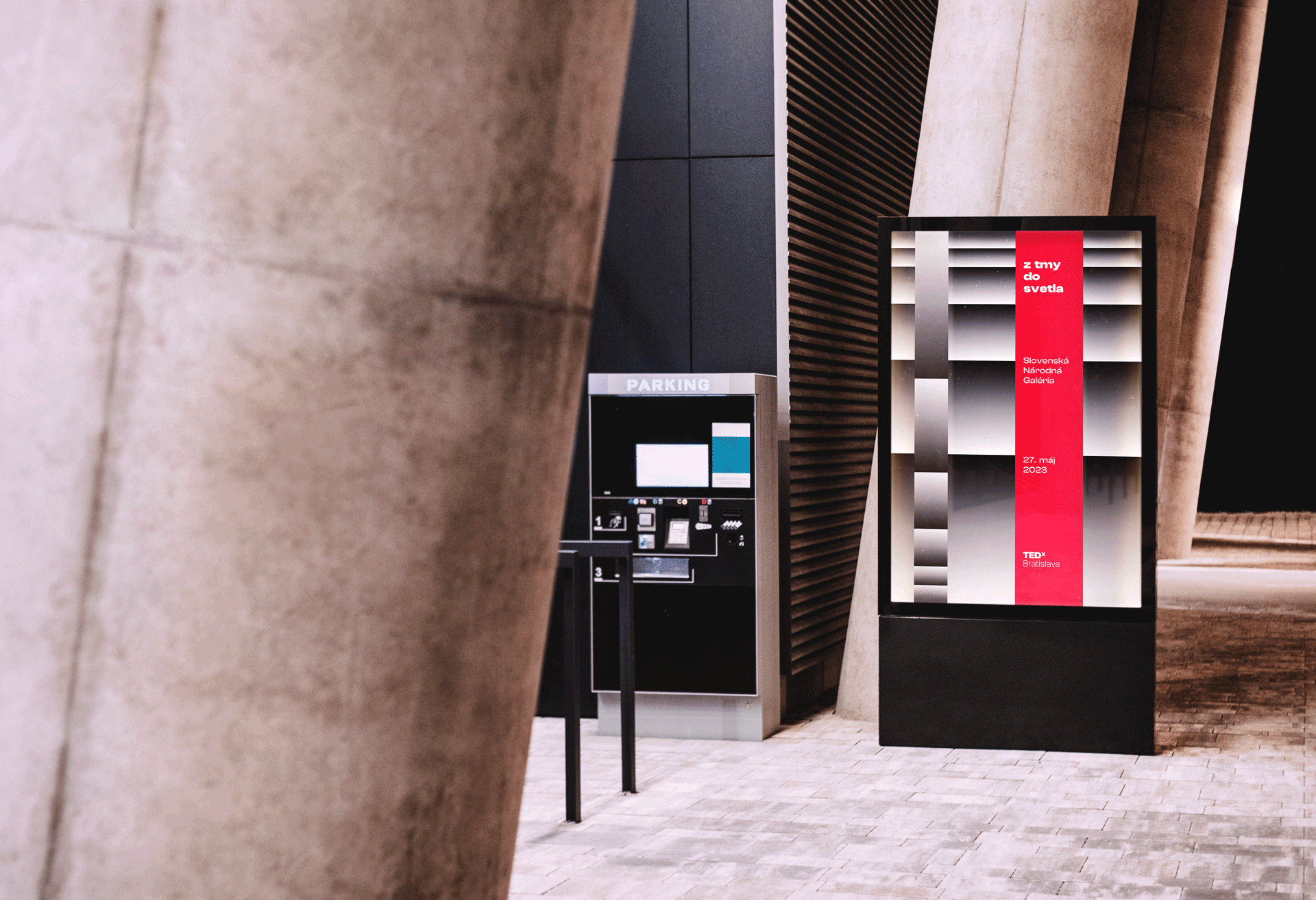 Citylight advertising for TEDxBratislava 2023 Visual Identity