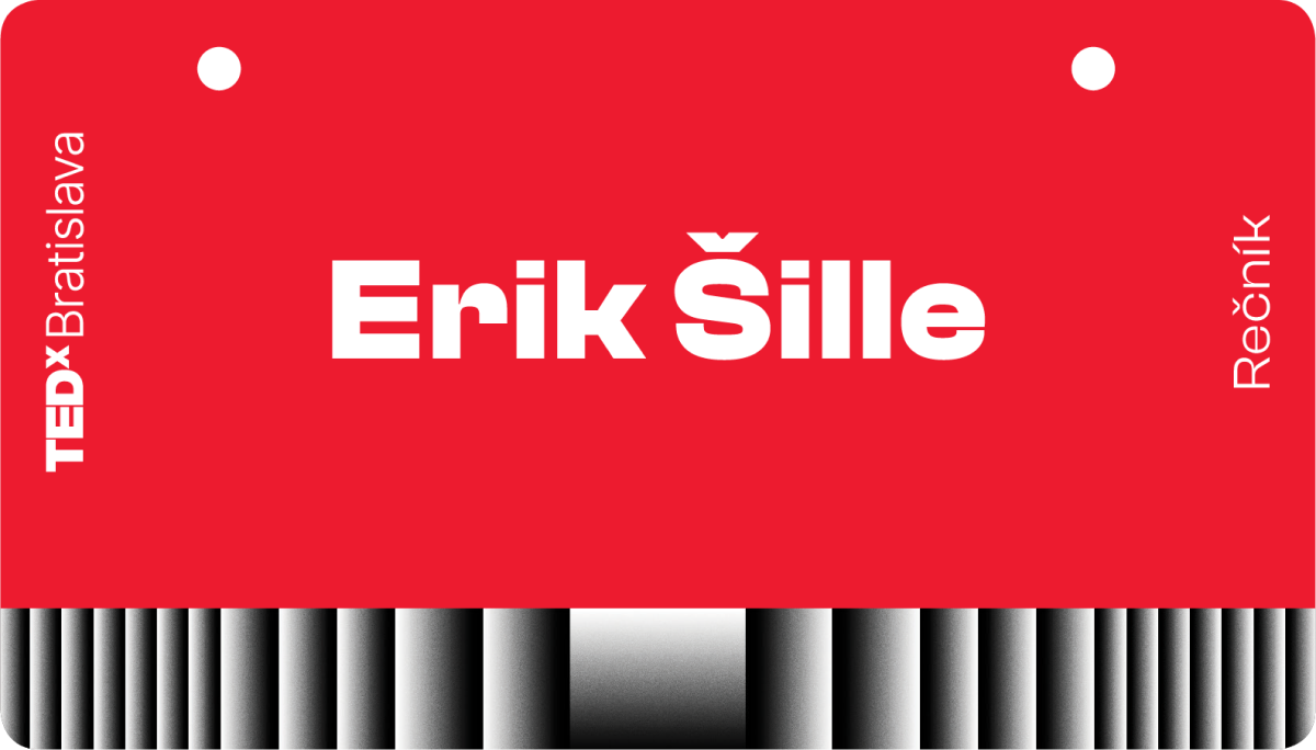 Name tag for TEDxBratislava 2023 Visual Identity