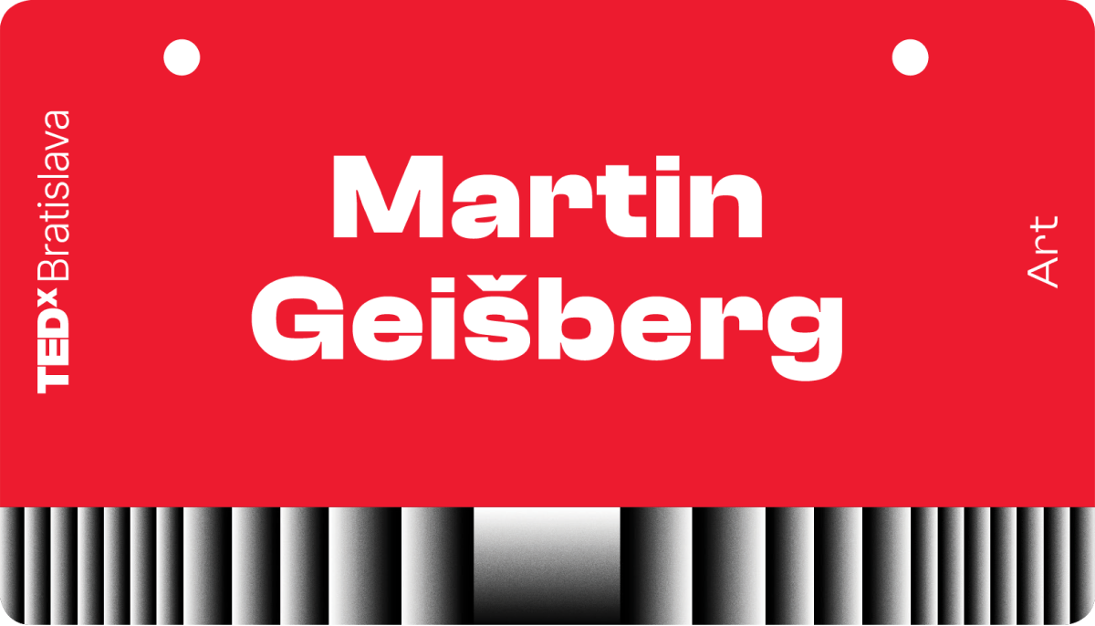 Name tag for TEDxBratislava 2023 Visual Identity