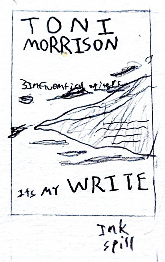 Text Obscured/On Ink Spill/Rip