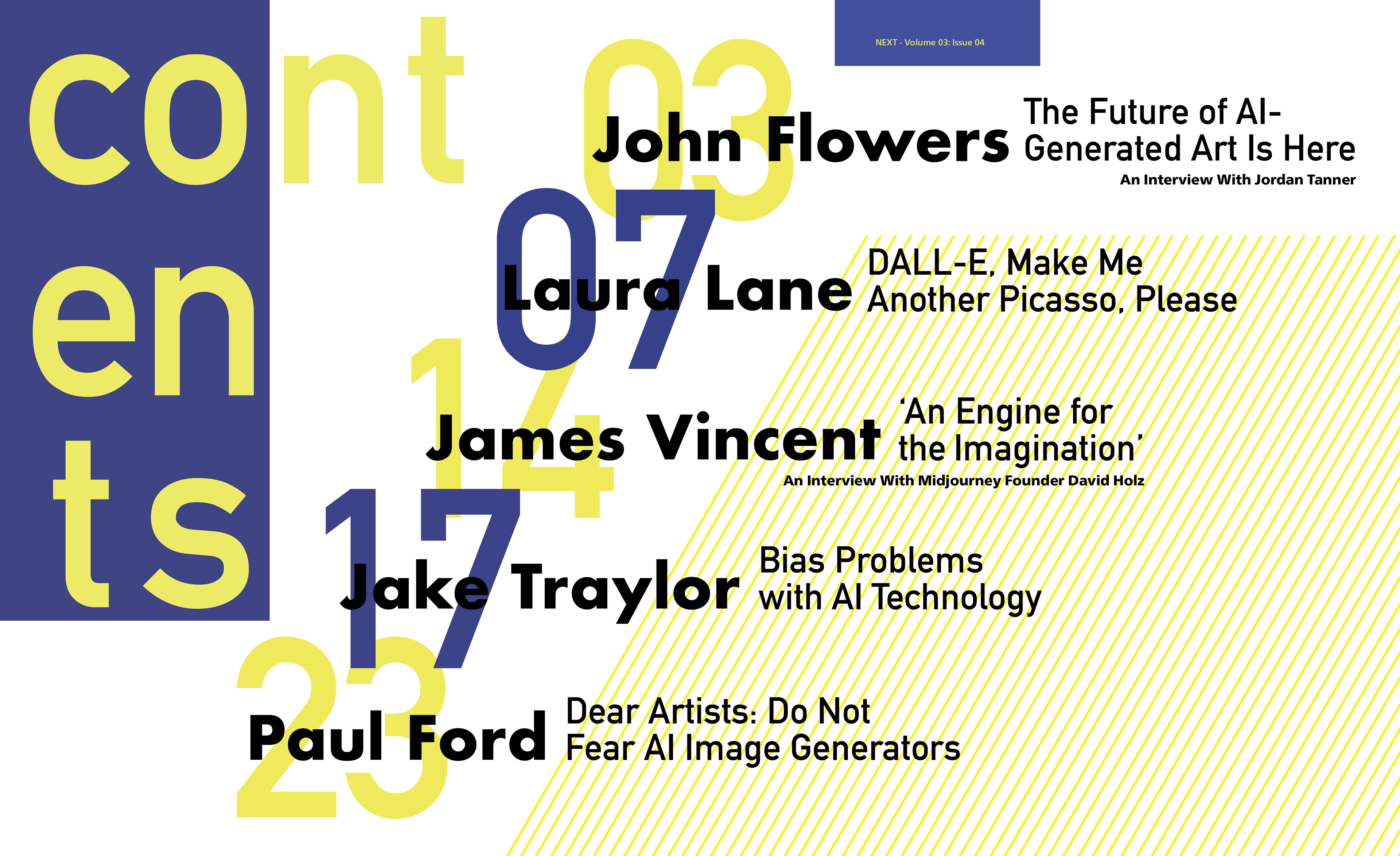 Alternate Table of Contents