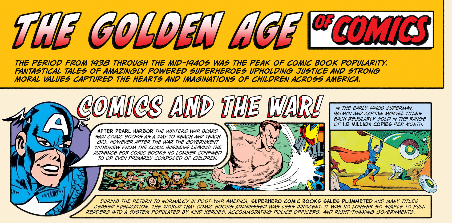 Before edits were made to mimic a real 1940's comic book