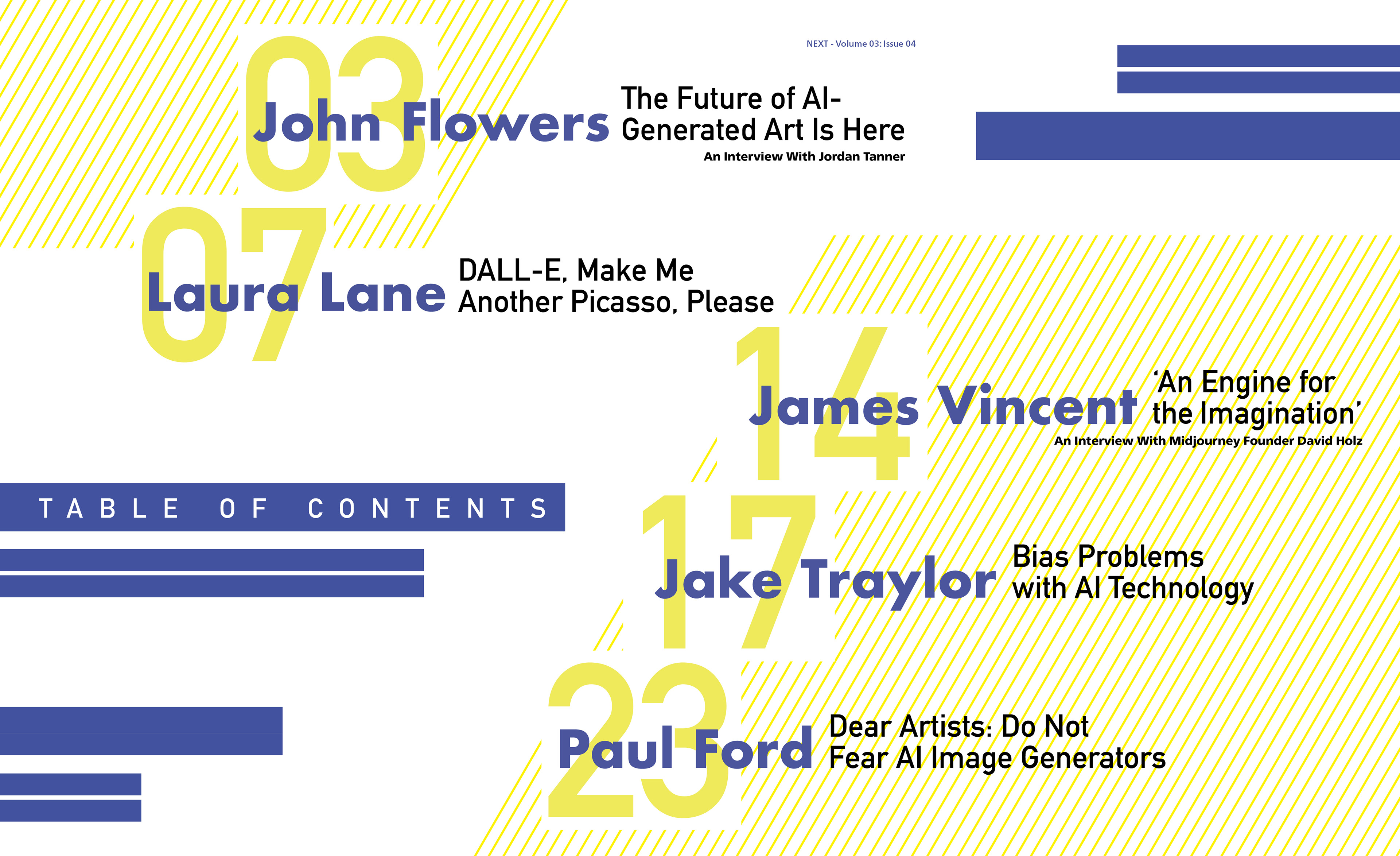 Alternate Table of Contents