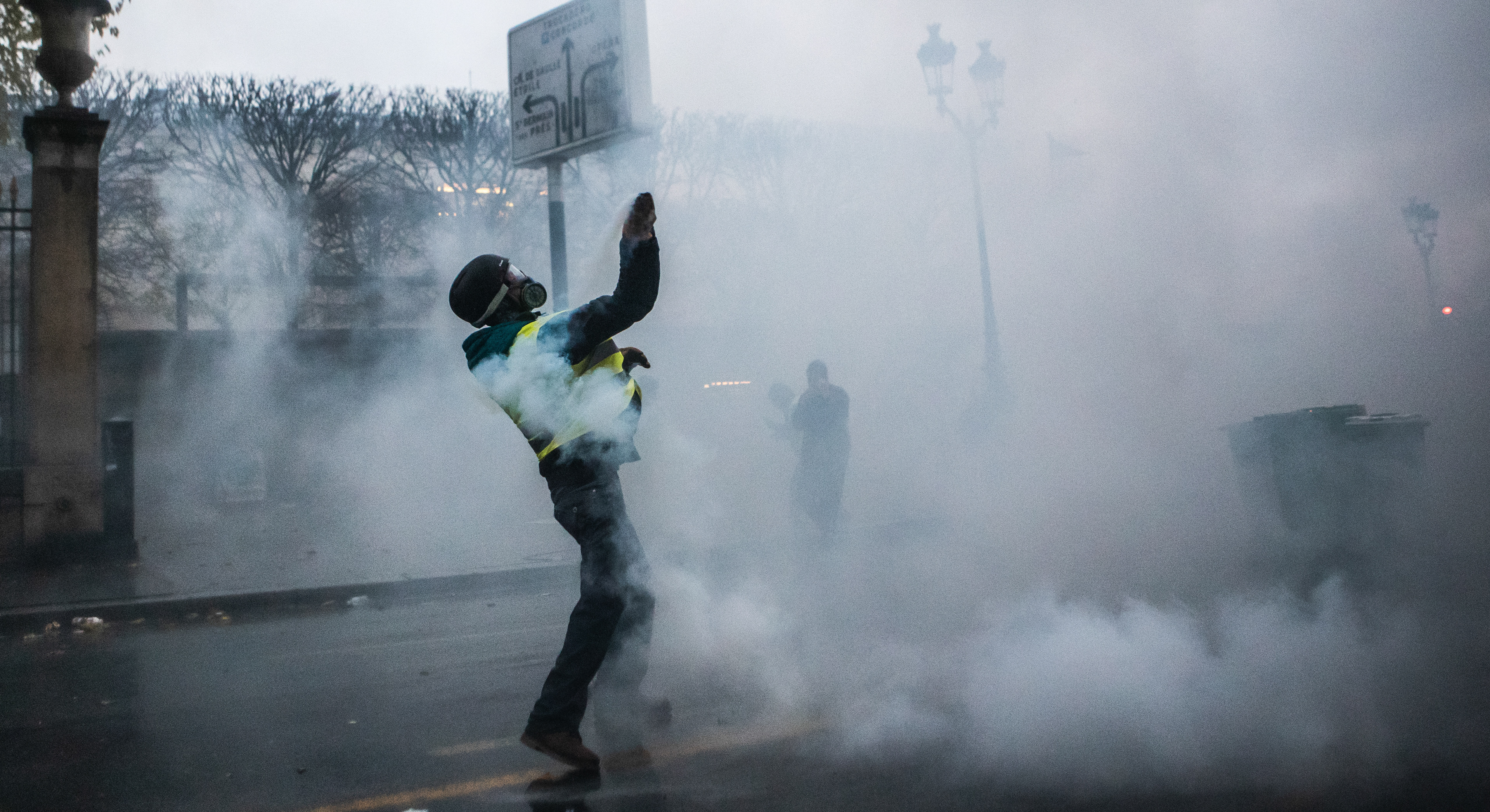 Manifestation Gilets Jaune rue de Rivoli à Paris le 1er Décembre 2018