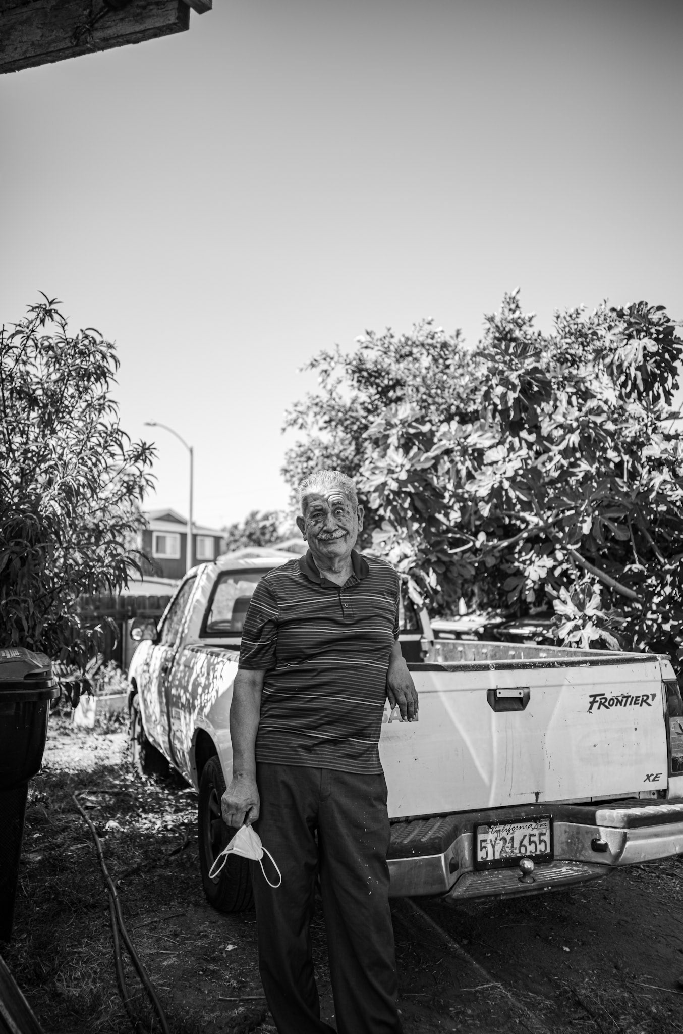 Hector smiles. Los Angeles, CA, August, 2020