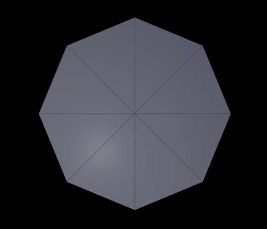 Impact Mesh (top view) (inspired by Rebelway tutorials)