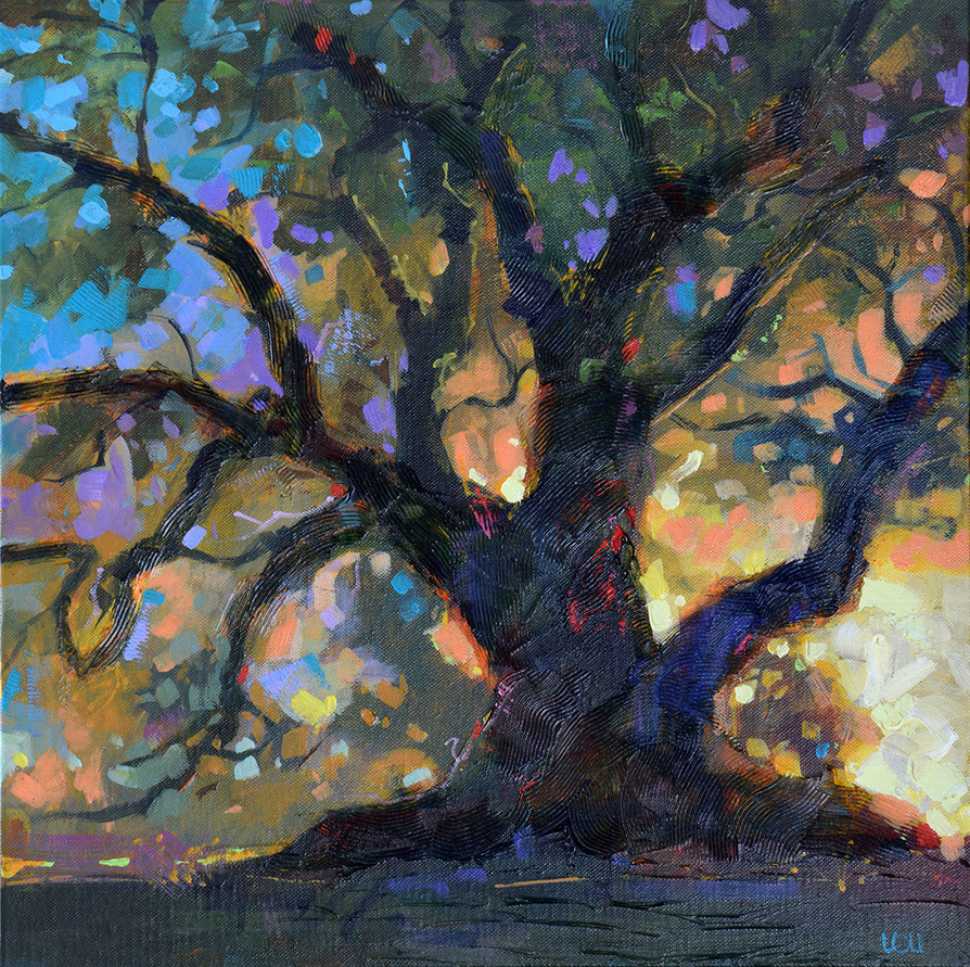 "Old Fellow of Yatton" 18" x 18" Acrylic on canvas - SOLD