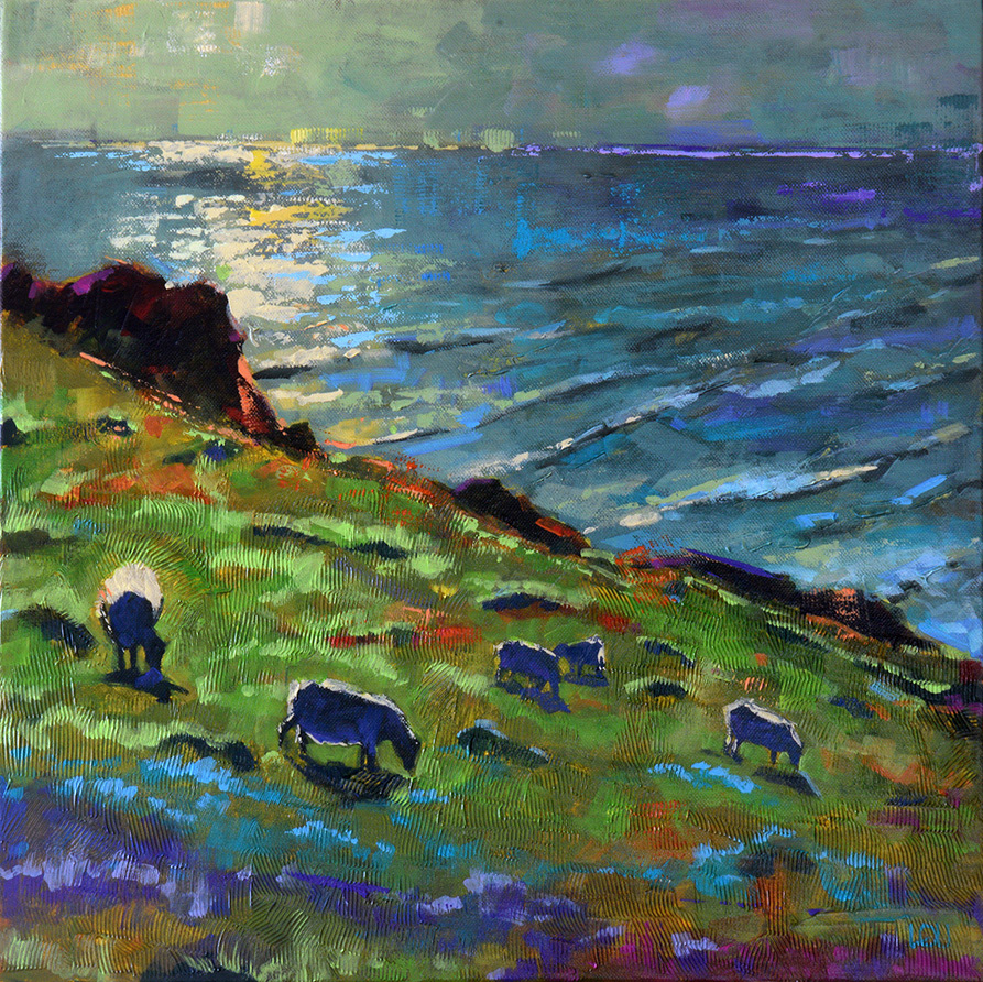 "Mount Flock" 18" x 18" Acrylic on canvas - SOLD