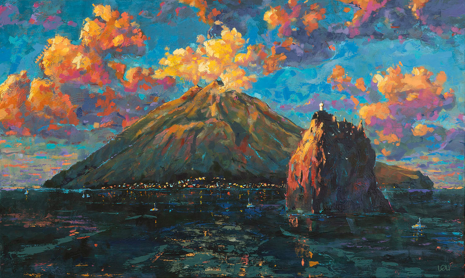 "Hometown Magic" 100cm x 60cm acrylic on canvas - COMMISSIONED
