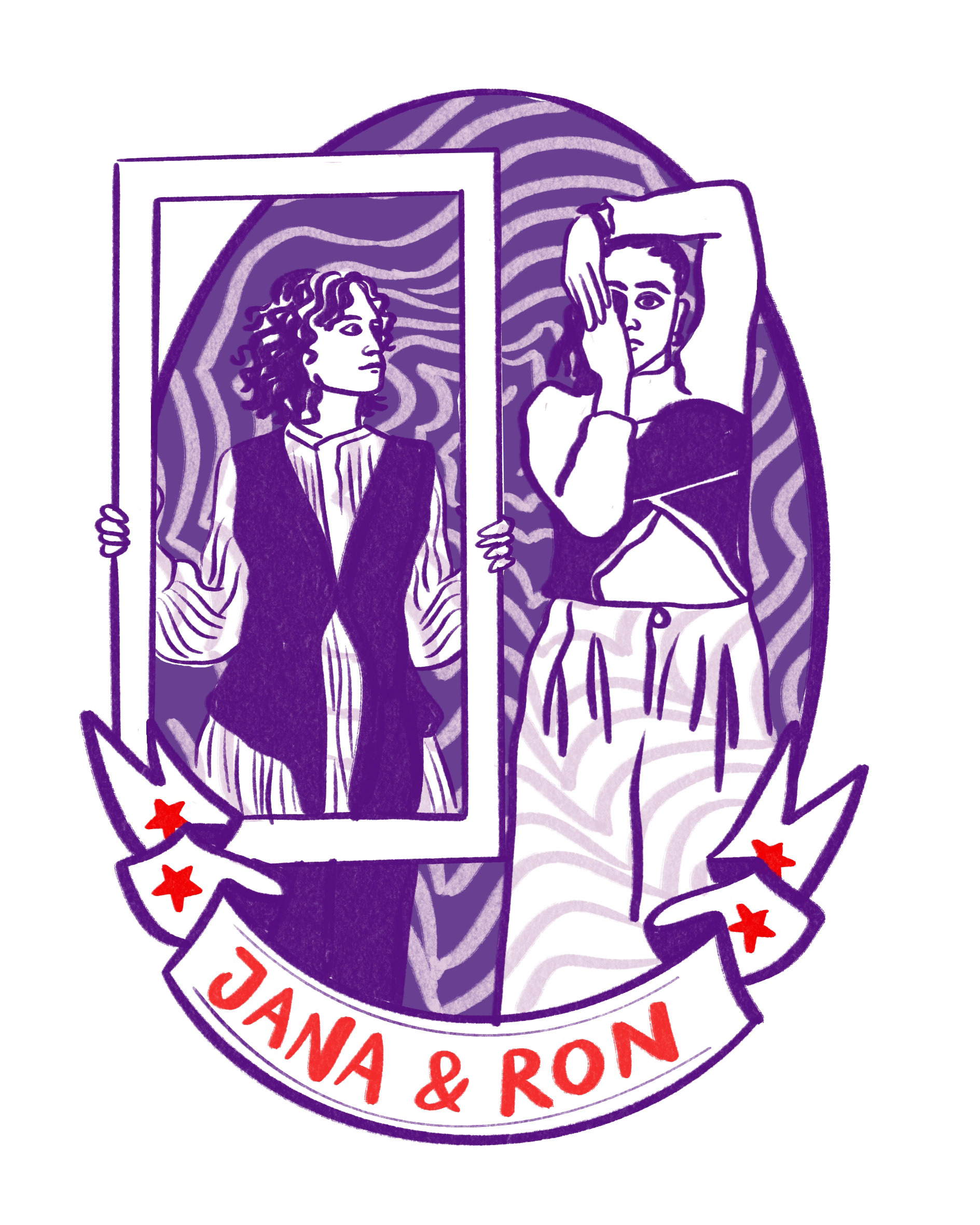 Jana & Ron, Illustration ©schmiddlinthemiddle.com