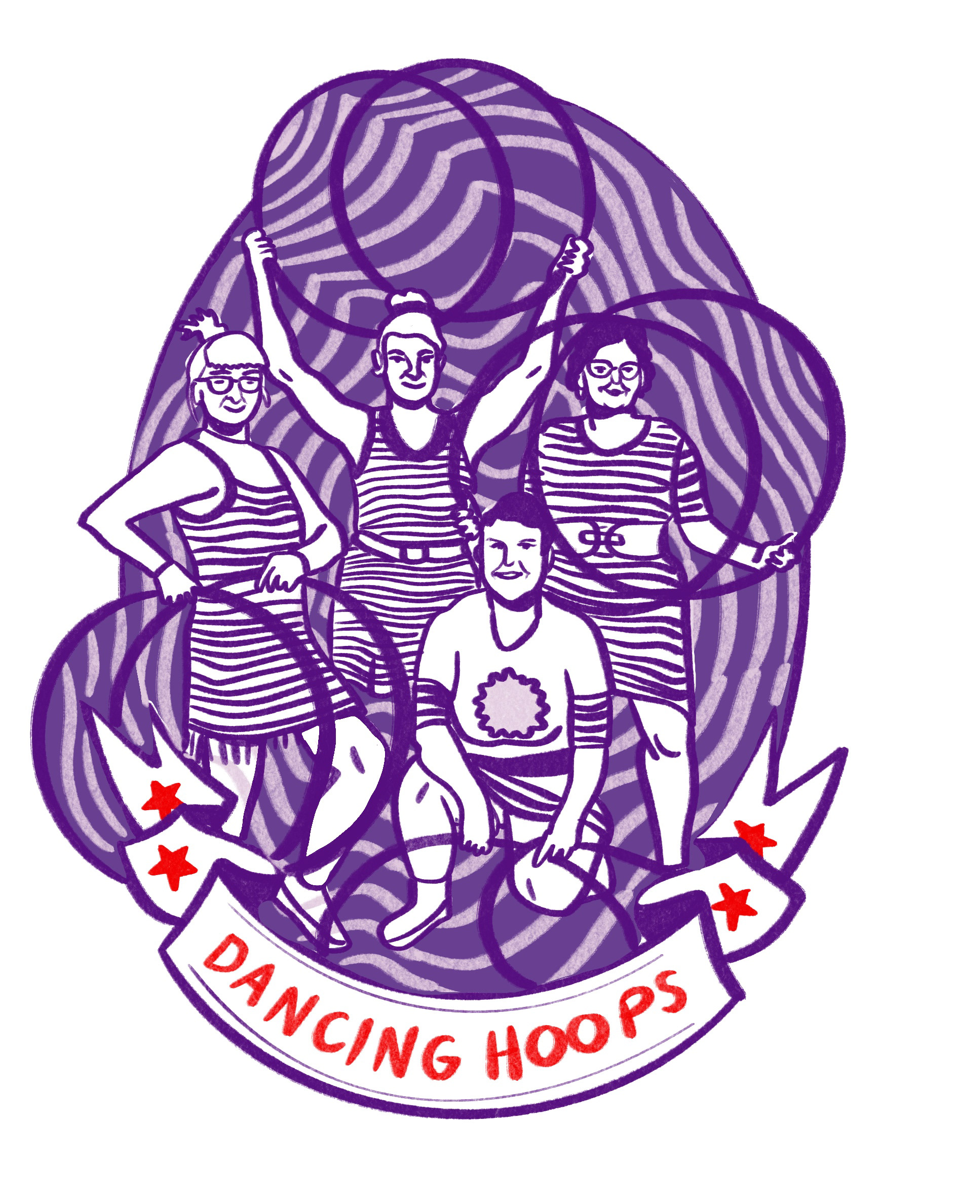 Dancing Hoops, Illustration ©schmiddlinthemiddle.com