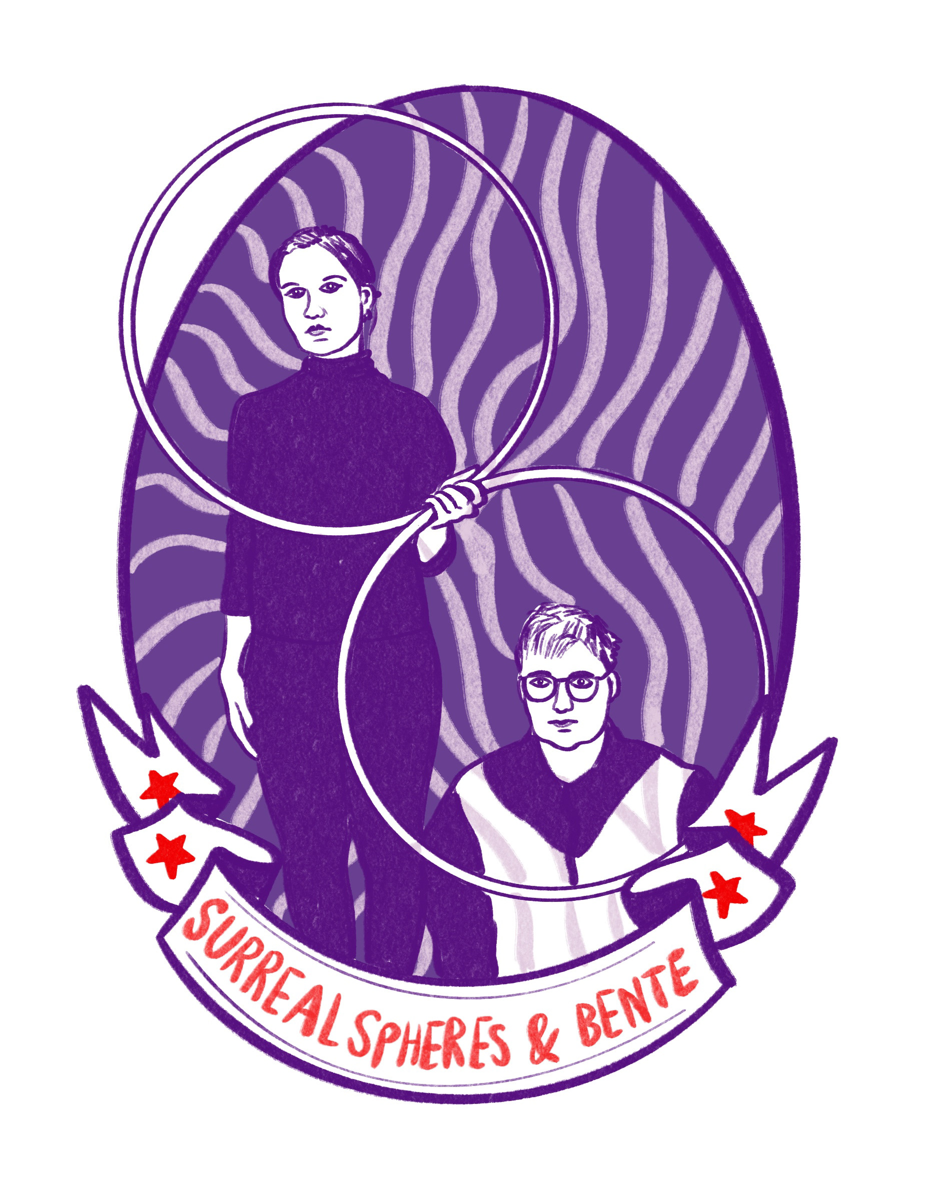 Surreal Spheres und Bente, Illustration ©schmiddlinthemiddle.com