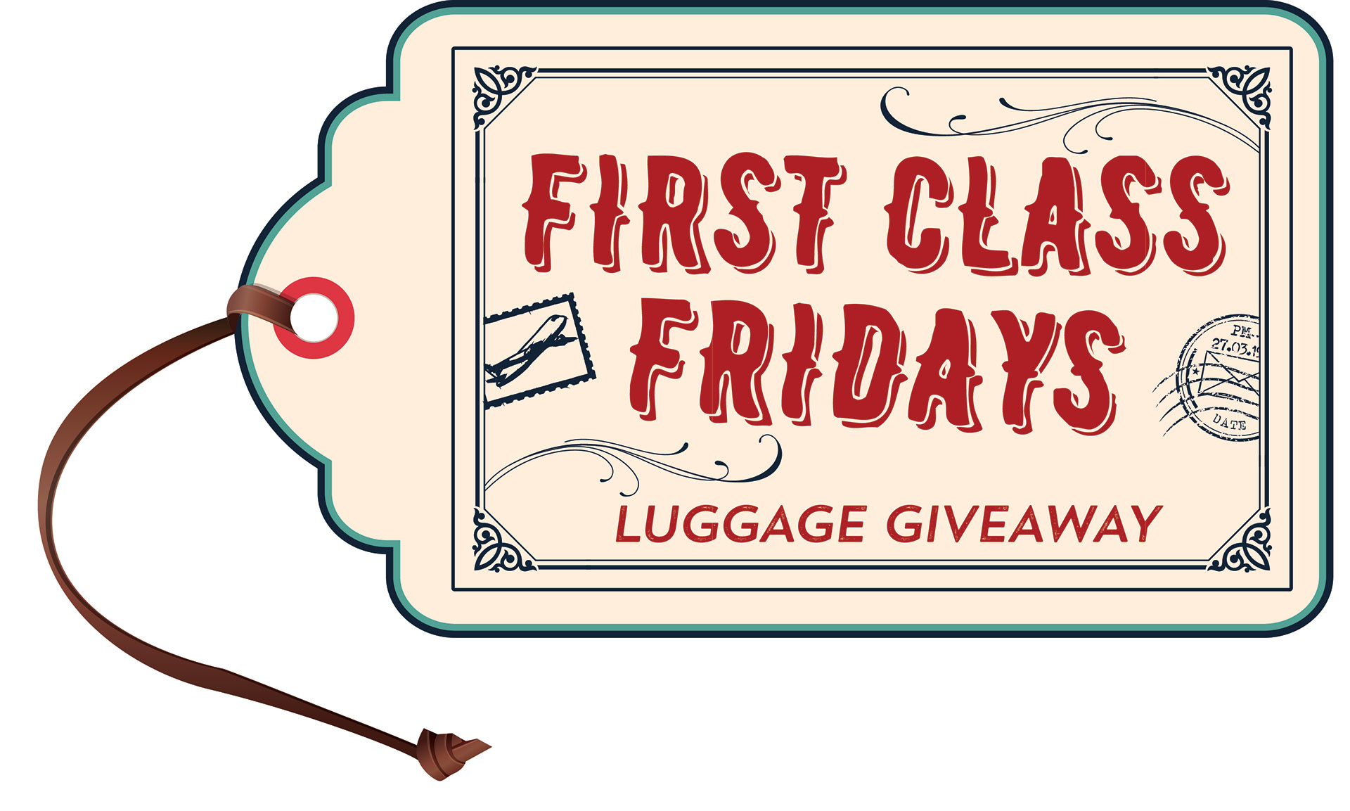 Travel inspired Luggage Giveaway logo.